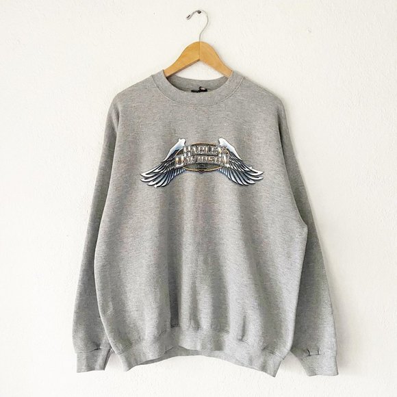 vintage harley davidson crew neck